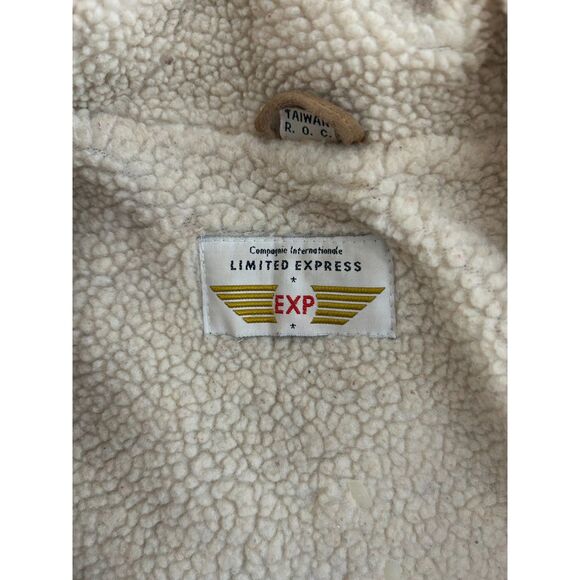 Vintage Compagnie Internationale Express Suede Jacket Bomber Leather L - Picture 11 of 14